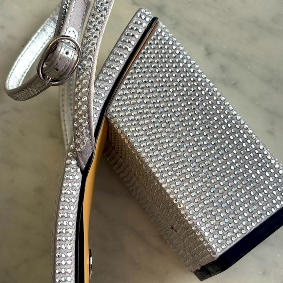 Zara Women’s 38 Sparkle High Heeled Sandals, Brand New - Size 7 1/2 - Picture 5 of 6